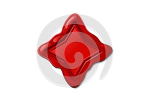 Vector wax seal stamp shape