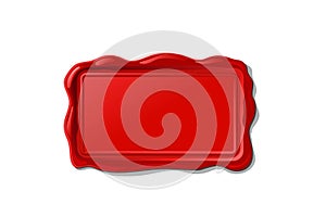 Vector wax seal stamp shape