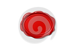 Vector wax seal stamp shape