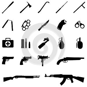 Vector weapon icons