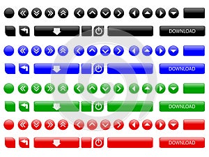 Vector web buttons