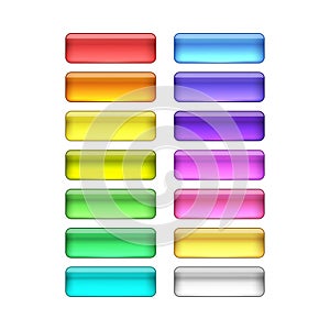 Vector web buttons set