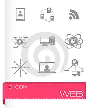 Vector web icons set