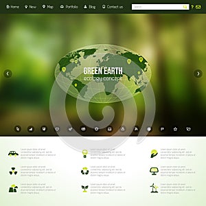 Vector web and mobile interface template.