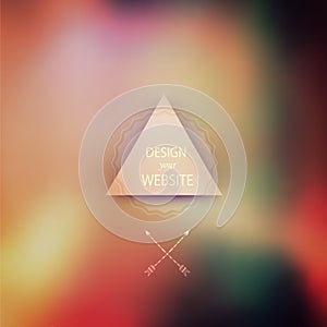 Vector web and mobile interface template. Template for website o