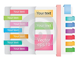 Vector web ribbons.