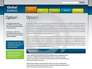 Vector website design template
