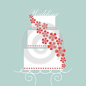 Vector wedding card