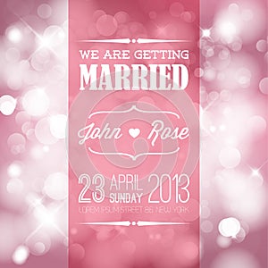 Vector Wedding invitation