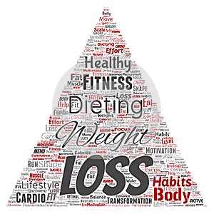 Vector weight loss healthy diet transformation triangle