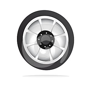 Vector wheel and rim photo