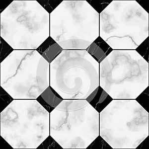 Marble Luxury Check Seamless Pattern