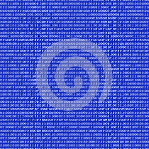 Binary code abstract seamless pattern