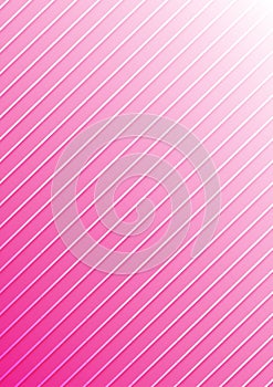 Vector White Diagonal Stripes Texture in Pink Gradient Background