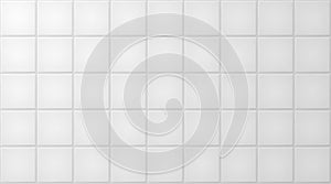 Vector white and gray ceramic tile pattern. Kitchen and bathroom wall texture. Abstract geometric shapes structure