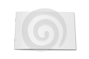 Vector white mock up of magazine isolated.