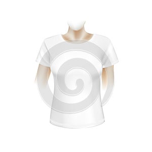 Vector White Women T-shirt