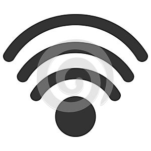 Vector Wi-Fi Source Flat Icon Image