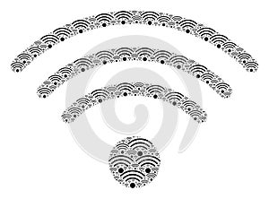 Wi-Fi Source Icon Recursive Composition