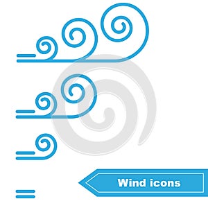 Vector Wind icons
