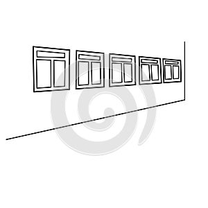 Vector window illustration icon