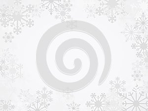 Vector Winter Snowflake Background