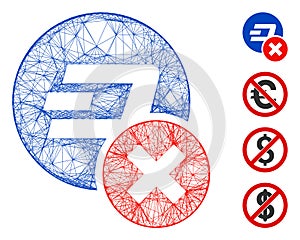 Net Wrong Dashcoin Vector Mesh