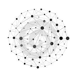 Vector wireframe connecting earth sphere. Globe connection concept. Globe structure connect, illustration of globe