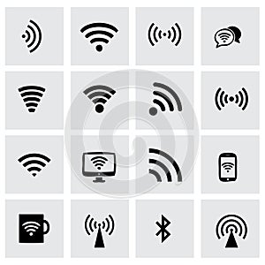 Vector wireless icon set