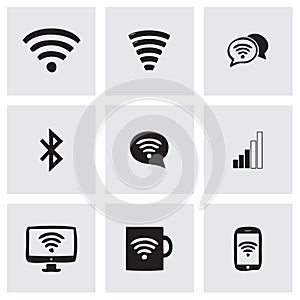 Vector wireless icons set