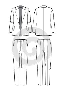Vector women's blazer and pants