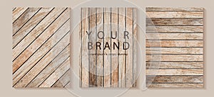 Vector wood background texture. in A4 size for design work cover book presentation