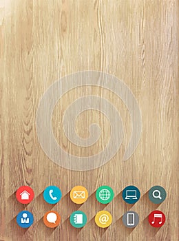 Vector wood plank background