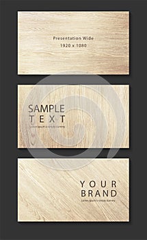 Vector wood textures background. Presentation banners,