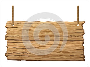 Vector wooden banner, sign posts or boards