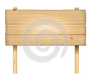 Vector wooden sign