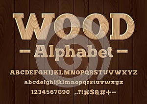 Wooden font