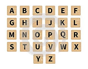 Vector word puzzling game tiles