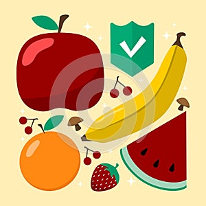 vector world food safety day illustration