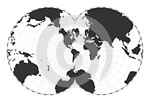 Vector world map. photo
