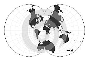 Vector world map. photo