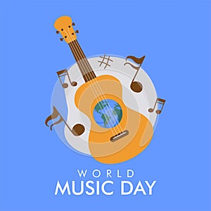 vector world music day poster template