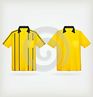 Vector yellow jerseys