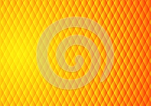 Vector : yellow and orange diamon square background