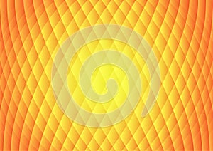 Vector : Yellow and orange diamon squares background