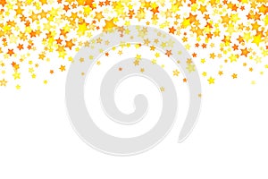 Vector yellow stars background element in flat style