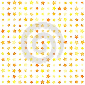 Vector yellow stars background element in flat style