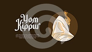 vector yom kippur background template