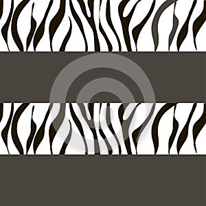 Vector zebra background with traces