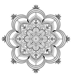 Vector Zentangle mandala background